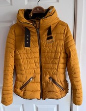 Zara basics Coat yellow mustard puffer jacket size M 10-12