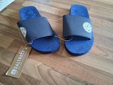 SALT ROCK UNISEX NEOPRENE BLUE SLIDERS SIZE 5 BNWT RRP £18.00 - UNUSED