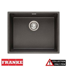 Franke Sirius 1.0 Bowl Black Tectonite Undermount Kitchen Sink SID110-50 BLK