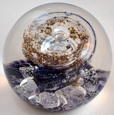 SELKIRK GLASS SCOTLAND LIMITED EDITION PAPERWEIGHT SUN PRINCE 141/500 1993