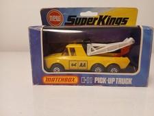 Vintage Matchbox Die-Cast Model Super Kings K-11 Pick Up Truck Shell Recovery