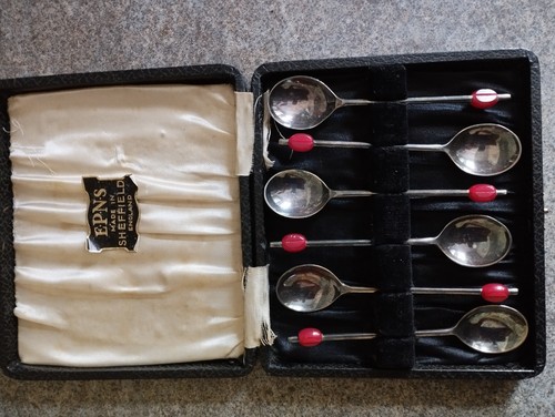Vintage boxed silver plate - vintage,