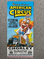 Uncle Sam's American Circus (Hoffman) poster 1998 - Chorley (clown)