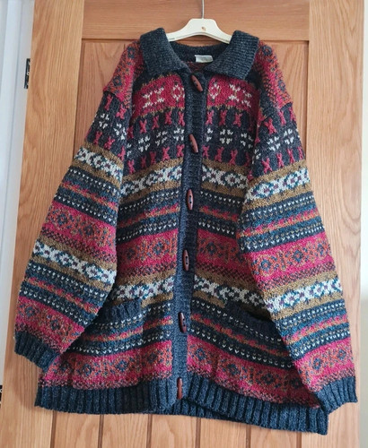 Fairisle wool blend - , oversized