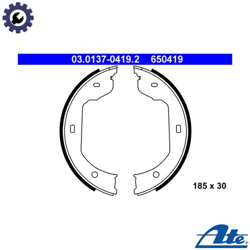 Brake shoe set parking - set,