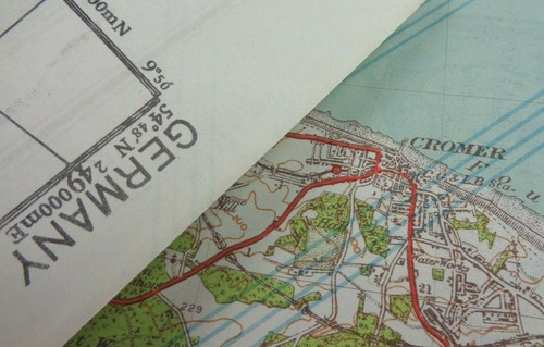 Ww2 captured german map - ww2,
