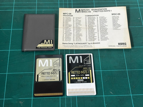 Korg pcm program cards - m1,