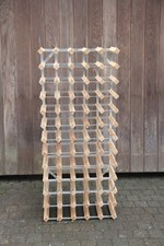 60 Bottle Wooden & Metal Wine