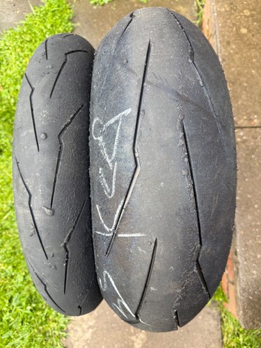 Pair motorcycle tyres - pair, of