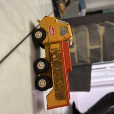 Tonka Yellow Truck Lorry With Racing Car Stickers On Loader