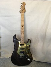 Partscaster guitar with Bill Lawrence Ultrasonic pickup and brass scratchplate