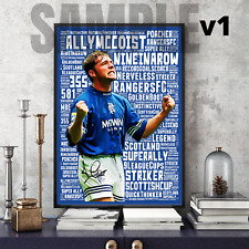 Ally McCoist Super Ally Rangers FC Legend - Memorabilia/Collectable/signed #260