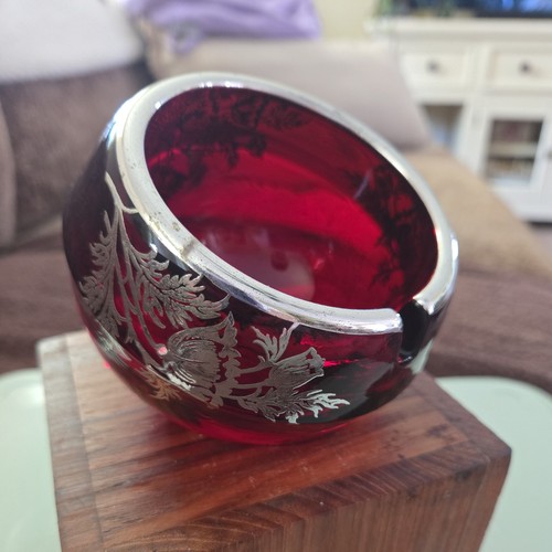 Vintage viking glass ruby red - glass,