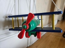 Vintage Kids wooden plane ceiling light