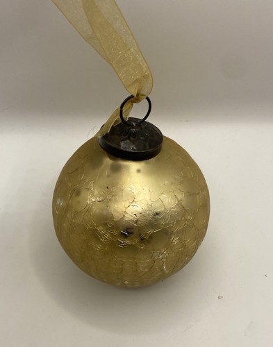 Vintage gold crackle glass - vintage,