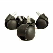 5 New Black Replacement Castor