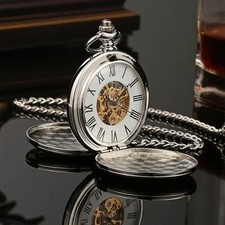Vintage Skeleton Pocket Watch