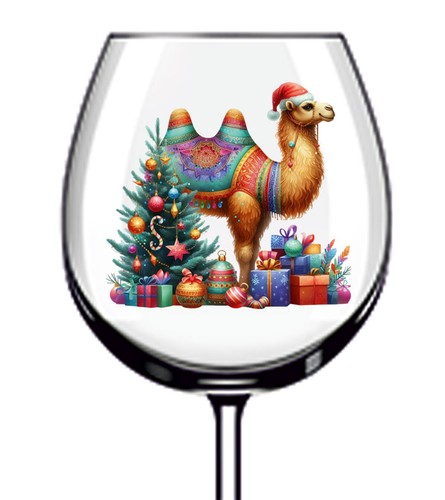 12x colourful christmas camel - 12x,