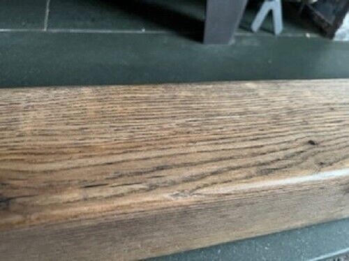 Solid oak mantel - oak, rustic
