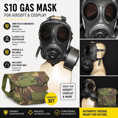 S10 gas mask - mask, single