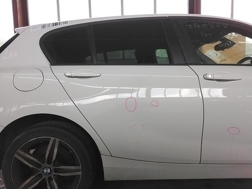 Rear driver door - rear, right