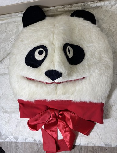Vintage panda head costume fur - vintage,