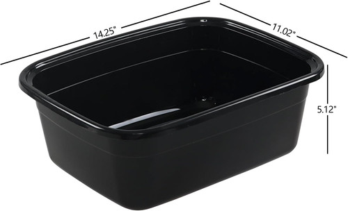 Quart plastic wash basin - 12,