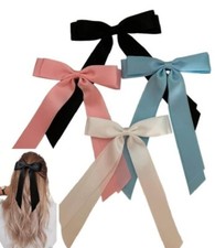Satin Ribbon Hair Bow Clip