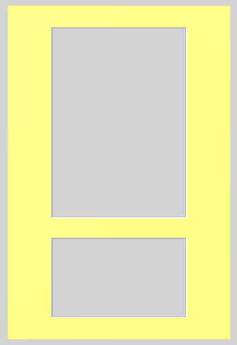 12x8 inch size display mount - size,