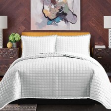 3 Piece Quilted Embossed