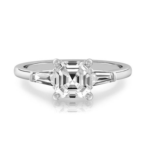 Asscher cut diamond ring lab - asscher,