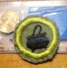 BSA Cooking Merit Badge,(black pot) type E 1946 - 1960, non rolled edge