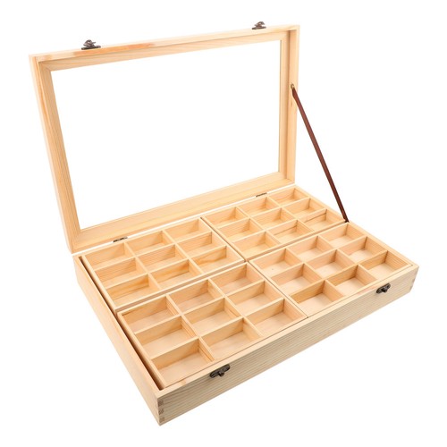 Wooden rock collection box - collection,