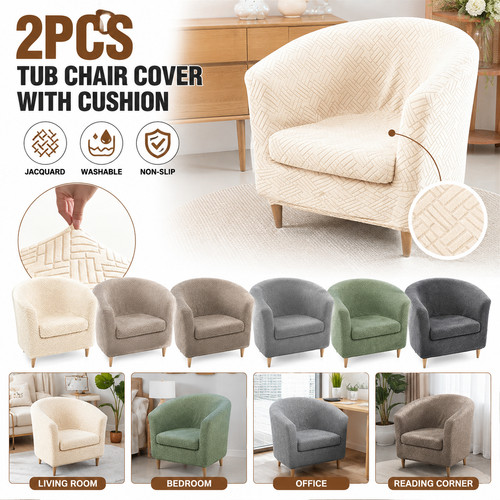 2pcs jacquard tub chair - tub,