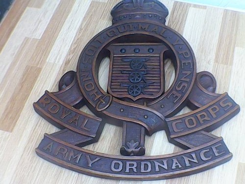 Wooden wall plaque shield - wall,