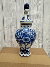 Royal Delft De Porceleyne Fles Blue & White Ginger Jar Hand Painted Holland