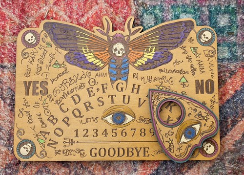 Death skull moth spirit board - skull,