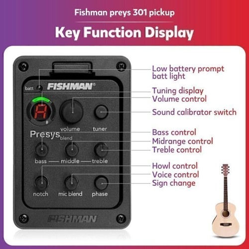 Fishman band 301 tuner - 301,