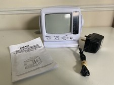 Black & White TV 14 cm Analogue Television with Radio WC5503 Retro Gamer