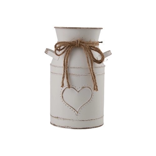 Rustic metal vase vintage - rustic,