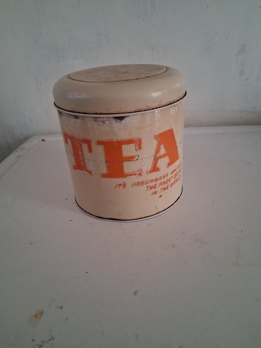 Old tin hold - to, tea