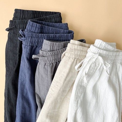 Mens cotton linen - cotton, trousers