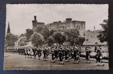RP Scottish Military Postcard, Queen's Own Cameron Highlanders, Inverness