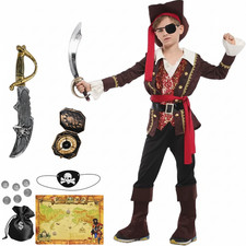 Kids Pirate Costume Set Deluxe