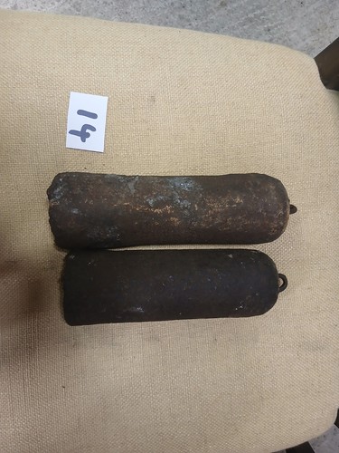 Antique pair iron - , of