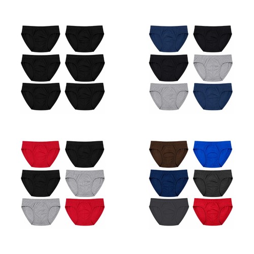 6pk men briefs ribbed - men's,