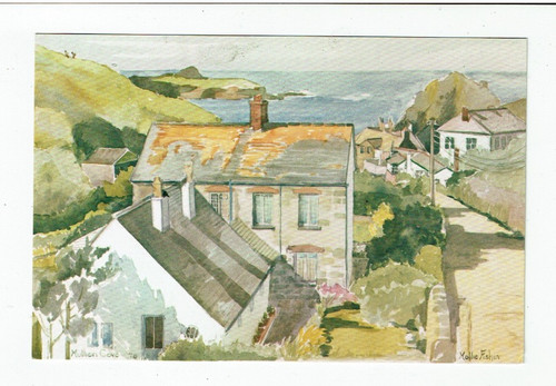 Cornwall postcard art card - cornwall,