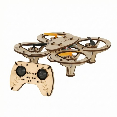 Wooden drone kit cut - wooden,