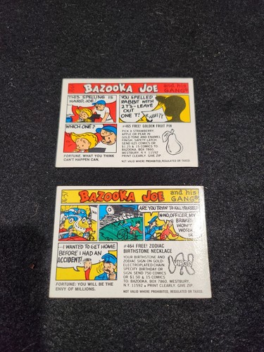 Vintage 1976 topps - bazooka, joe