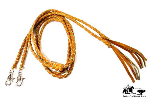 Braided leather split - split, 4